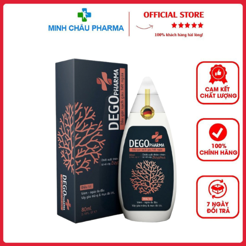 COMBO 3 CHAI Dầu Gội Đầu DEGO PHARMA 80ml Dứt Điểm Gàu Ngứa & Nấm Da Đầu - MINHCHAUSG