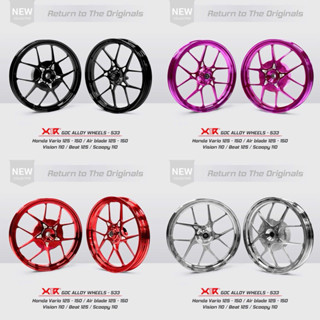 Mâm x1r 533 Vario Vario125 Vario150 Click Vision Ab125 Ab150 AB160 abs - Mâm 10cây x1r mẫu mới 533