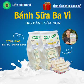 1Kg Bánh Sữa Ba Vì Vị Sữa Non 2 Túi Khoảng 85 - 90 Thanh Bánh Sữa Tươi Cô Đặc Đặc Sản Ba Vì Milk
