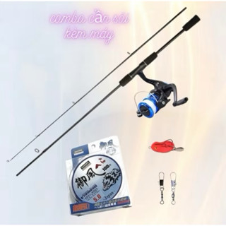  Bộ Combo Cần Câu Lure Sói Đen Máy Đứng YF200 Kèm Bộ Phụ Kiện Đầy Đủ Giá Rẻ Học Sinh Đồ Câu Tuấn 
