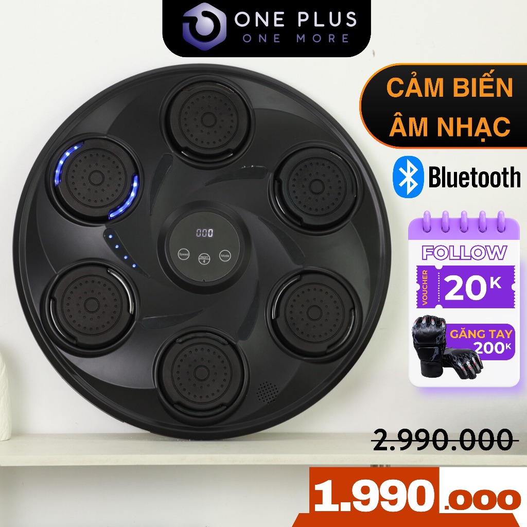 [Cảm biến âm nhạc] Máy đấm bốc phát nhạc cao cấp One Plus O1 - Music Boxing