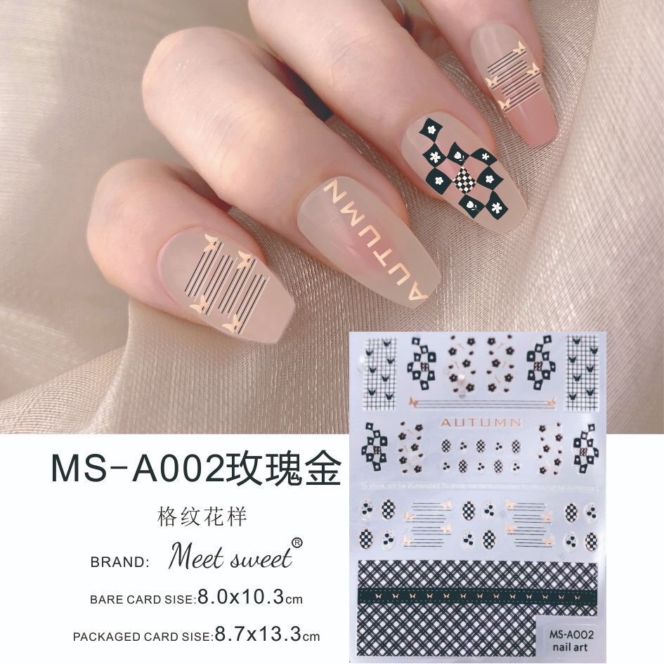 STICKER DÁN MÓNG XINH A002 XẢ LỖ
