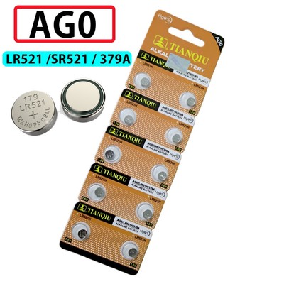 VỈ pin AG0/LR521/ SR521sw / 379A-1,5v FOURRON cho đồng hồ đeo tay thiết bị điẹn tử kt 5,8 x 2,1mm