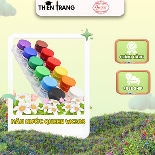 Màu nước Queen (Nữ Hoàng) - 12 màu - CHÍNH HÃNG - WC303 - 18ml