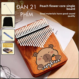Đàn kalimba 21 phím gỗ capybara Tặng Búa chỉnh âm, túi rút, sticker, hdsd đàn đã chỉnh âm sẵn