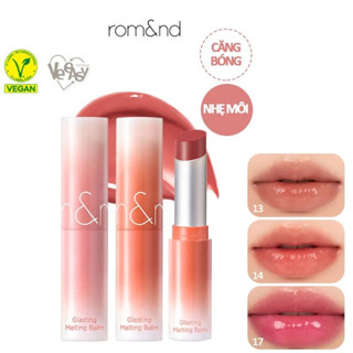 Son Dưỡng Dạng Thỏi Có Màu Thuần Chay Dưỡng Ẩm Mềm Môi Romand Glasting Melting Balm 3.5g
