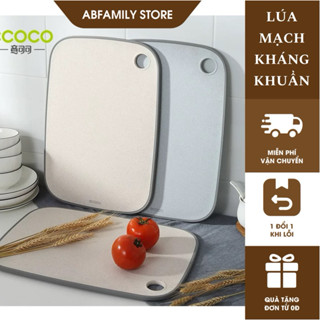 Thớt Nhựa Lúa Mạch Kháng Khuẩn ECOCO Cao Cấp Viền Cao Su Chống Trơn Trượt