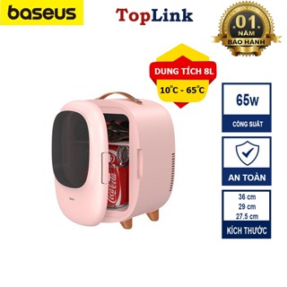 Tủ Lạnh Mini Baseus 8L Phù Hợp Đựng Mỹ Phẩm, Mang Du Lịch Trên Ô Tô Nguồn 12V - 220V  - TopLink