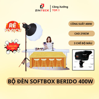  Bộ Đèn Chụp Studio Hình Cầu S400 - Hỗ Trợ Chiếu Sáng - Livetream - Chụp Ảnh - Công Suất 400W 