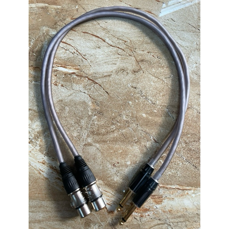Dây balance XLR-female to TRS 1/4inch 6.35mm (canon cái ra 6ly stereo) #audio