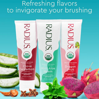 Kem Đánh Răng Hữu Cơ Organic Toothpaste Radius 85g (Trẻ Em & Người Lớn)