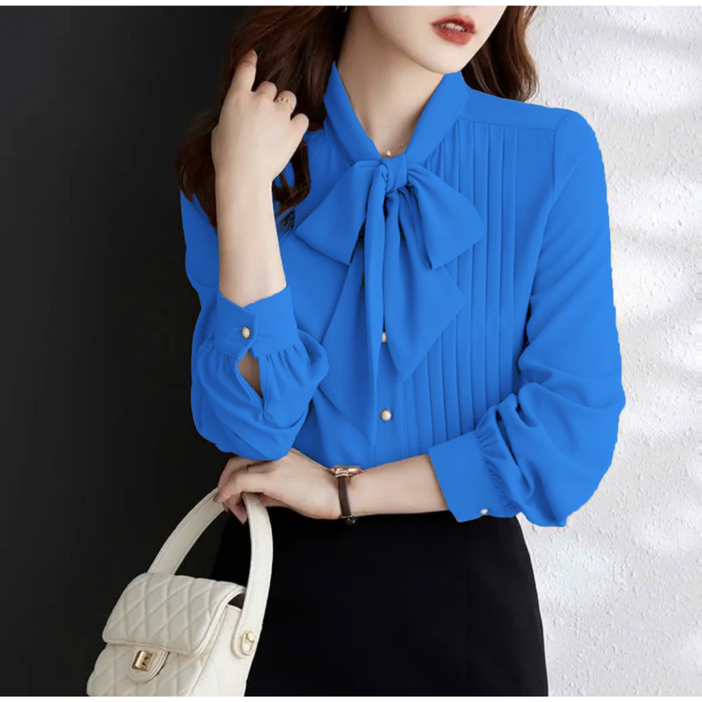 Áo Kiểu Chuỗi Ngọc Tay Dài Sang Chảnh💕𝑭𝑹𝑬𝑬𝑺𝑯𝑰𝑷💕[Giá gốc tận xưởng] ÁO KIỂU NỮ CÔNG SỞ | BigBuy360 - bigbuy360.vn