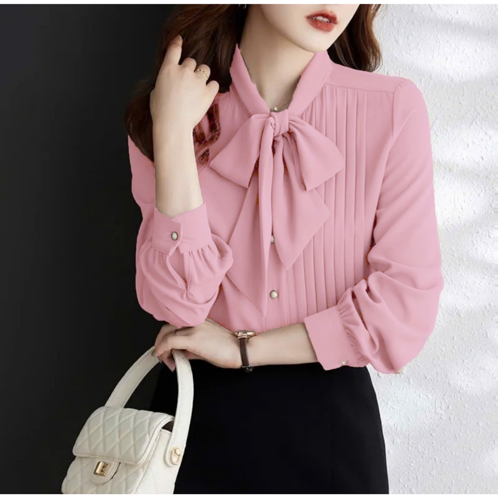 Áo Kiểu Chuỗi Ngọc Tay Dài Sang Chảnh💕𝑭𝑹𝑬𝑬𝑺𝑯𝑰𝑷💕[Giá gốc tận xưởng] ÁO KIỂU NỮ CÔNG SỞ | BigBuy360 - bigbuy360.vn