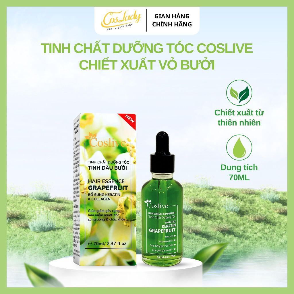 Tinh Chất Dưỡng Tóc Bưởi Coslive 70ml