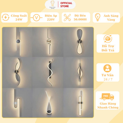 Đèn Tường Decor DT-60 - Kiểu Dáng Hiện Đại, Sang Trọng - Ánh Sáng Vàng - Trang Trí Nội Thất - Bảo Hành 1 Năm