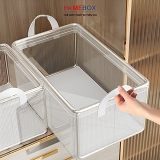 Hộp Đựng Quần Áo Khung Thép Trong Suốt Chắc Chắn, Túi Vải Đựng Đồ Sắp Xếp Gọn Gàng Giỏ Quần Áo