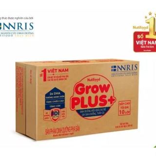 Thùng Sữa Grow Plus Đỏ 180ml ( Mẫu Mới )-HCM