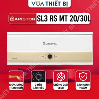  20L 30L | ARISTON SLIM3 RS MT AG+ 20 30 Lít - Bình nóng lạnh Máy nước nóng gián tiếp ngang SL3 
