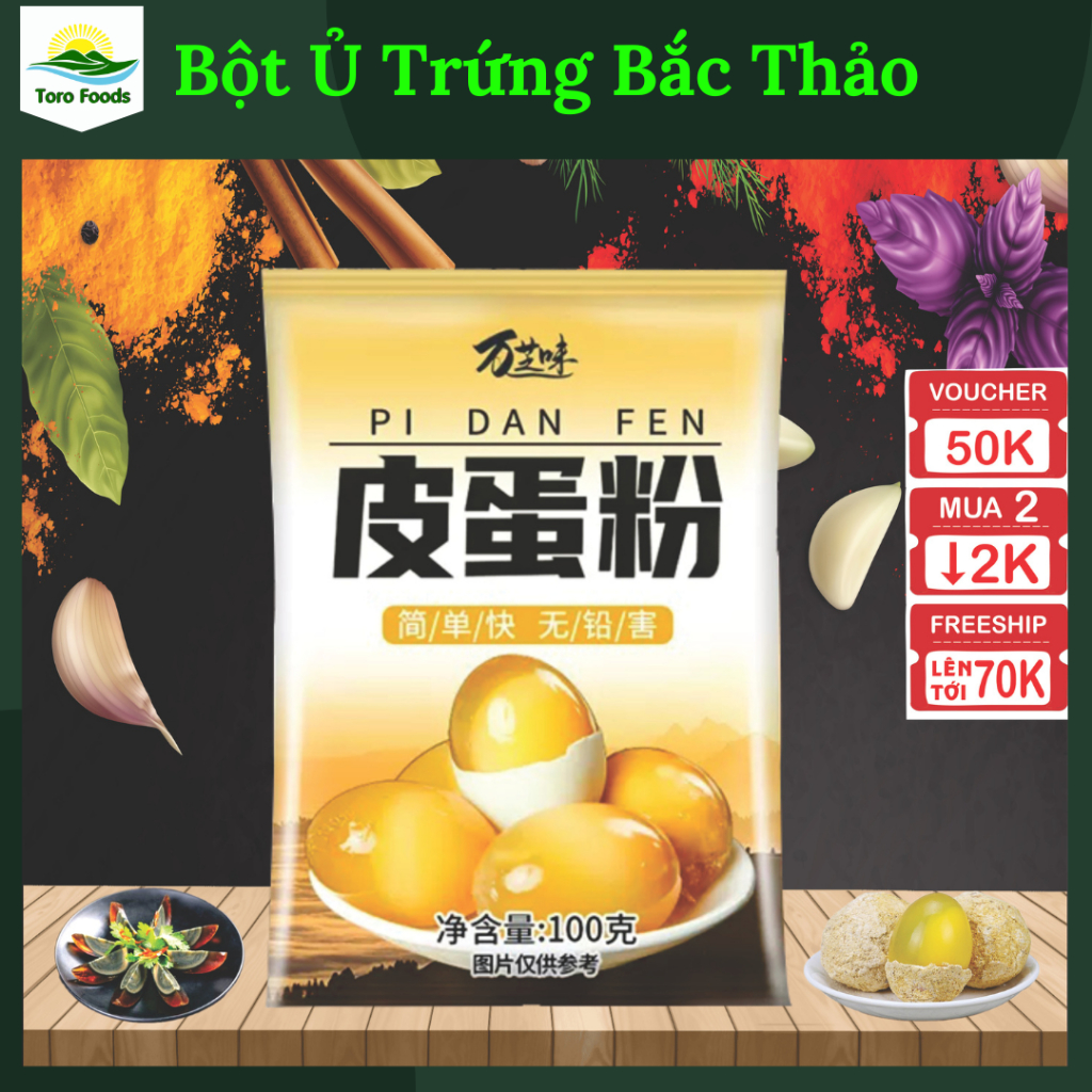 Bột ủ trứng bắc thảo, bùn làm trứng bắc thảo nhập khẩu chính hãng của Toro Foods