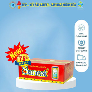 Nước Yến Sào Khánh Hòa Sanest 7,5%  Lon 190Ml, Thùng 30 Lon - 001T30 - Cao Cấp