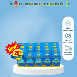   Combo 20 lọ  Nước Yến sào Sanvinest Khánh Hòa  26% dành cho trẻ em đóng lọ 62ml 