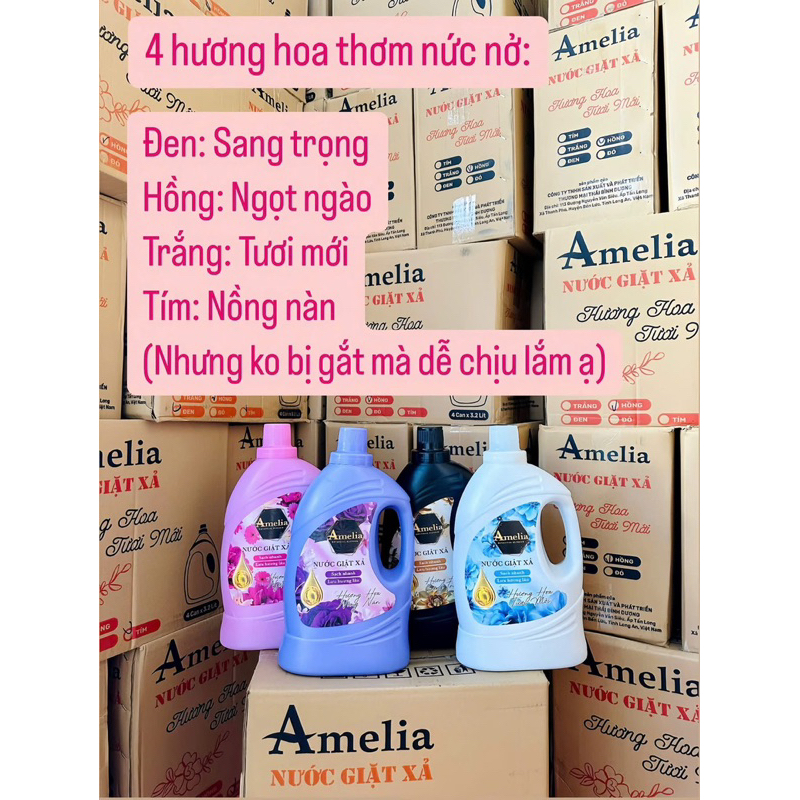 Nước giặt xả Amelia