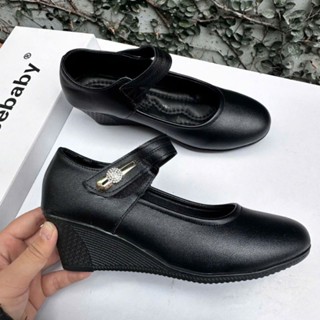 Giày búp bê quai hậu trung niên cao cấp sang trọng cao 3-5cm ( ảnh thật shop chụp)