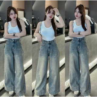 Quần Jeans Nữ Ống Suông, Quần Bò Nữ Ống Rộng Form Lửng Thời Trang Phong Cách Hàn Quốc KT22
