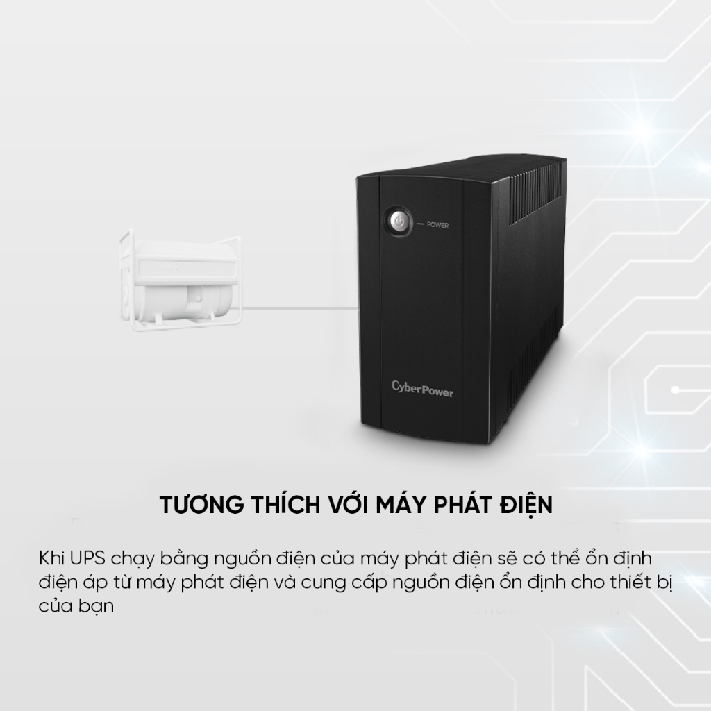 Bộ lưu điện UPS CyberPower UT600E (600VA) công suất 360W tiết kiệm năng lượng | Bảo hành 2 năm | BigBuy360 - bigbuy360.vn