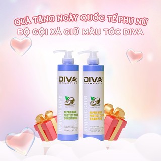 Bộ Dầu Gội DiVa Argan 750ml / 400ml (Mẫu mới )