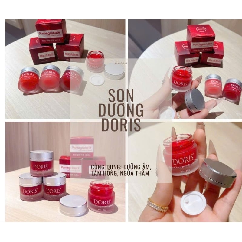 Ủ dưỡng môi collagen DORIS, dưỡng môi BeAna giúp dưỡng ẩm làm hồng môi