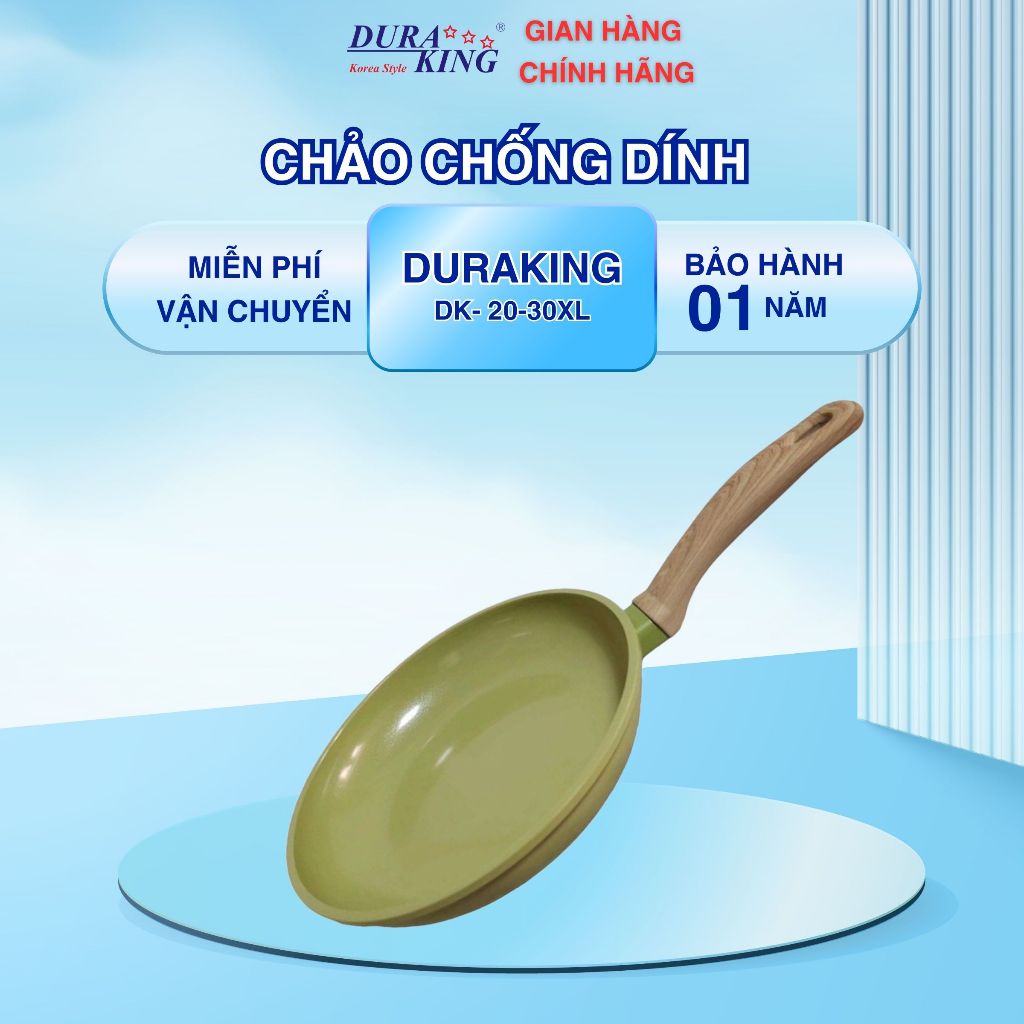 Chảo hợp kim (chống dính Gốm) thương hiệu DURAKING, model DK- 20XL/DK- 24XL/DK- 28XL/DK- 30XL