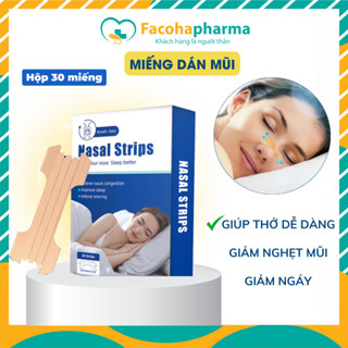Miếng dán chống ngáy ngủ thông mũi tiện lợi giúp giảm nghẹt mũi hỗ trợ hô hấp bảo vệ sức khỏe mang lại giấc ngủ ngon