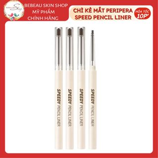 Chì kẻ mắt Peripera Speedy Pencil Liner - Karadium Waterproof Kẻ Viền Mí Mắt Dạng Sáp Chì Chống Nước Lâu Trôi - Bebeau