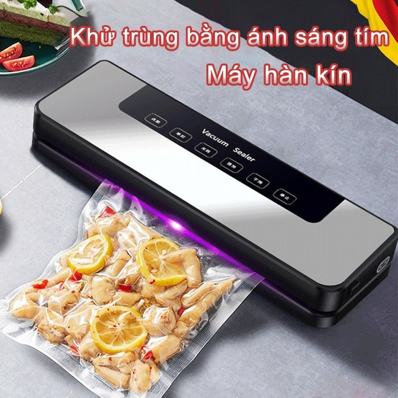 Máy hút chân không thực phẩm MEXI tích hợp hàn miệng túi tự động có tặng kèm 10 túi hút