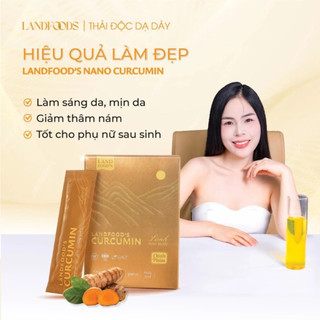 [SET QUÀ] LANDFOOD'S NANO CURCUMIN (Dạng nước) Hỗ trợ Dạ Dày, Tốt Cho Phụ Nữ Sau Sinh, Làm Đẹp Da