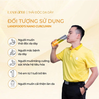 [SET QUÀ] LANDFOOD'S NANO CURCUMIN (Dạng nước) Hỗ trợ Dạ Dày, Tốt Cho Phụ Nữ Sau Sinh, Làm Đẹp Da