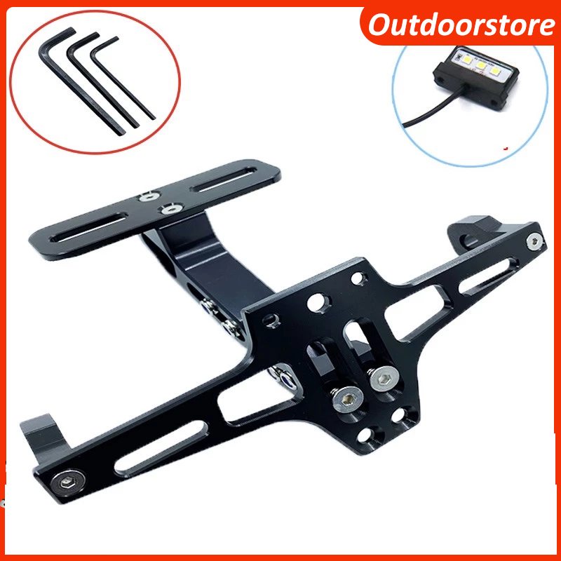 Pát biển số gập nhôm CNC gắn xe máy PKL PKN xe điện pas biển