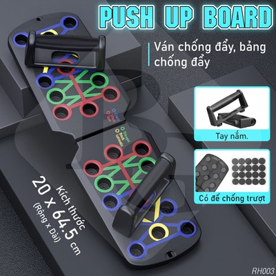 KOL - BG-Dụng Cụ Tập Hít Đất Chống Đẩy Có Vạch Kẻ Màu Theo Nhóm Cơ Rh003