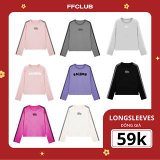    Thanh Li Xả Kho   ÁO THUN BABY TEE TAY DÀI LONG SLEEVE FFCLUB MIX 1 