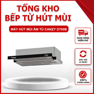Máy hút mùi Canzy CZ D700B được trang bị bảng điều khiển nút nhấn kỹ thuật thông minh, công suất hút khỏe