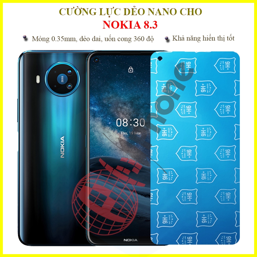 Dán cường lực dẻo nano trong hoặc nhám cho Nokia 8.3