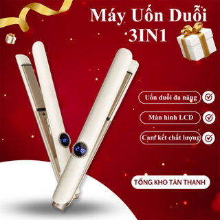  Máy Uốn Duỗi Ép Tóc Cao Cấp 3 Trong 1 Mã DT2 Tạo Kiểu Tóc Xoăn Với Màn Hình LED Hiển Thị Nhiệt Độ 