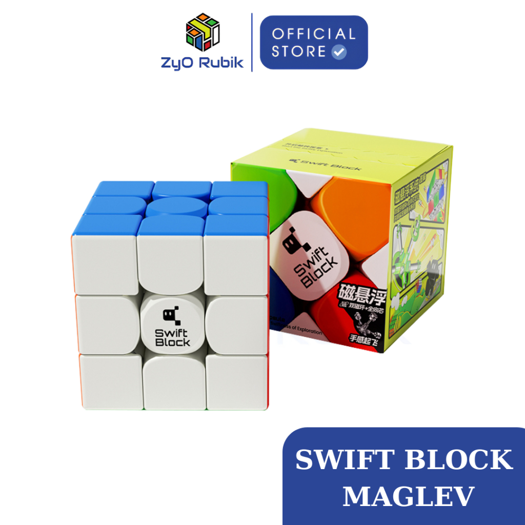 Rubik 3x3 Gan Swift Block 355S Maglev 2024- Đồ Chơi Trí Tuệ- Zyo Rubik