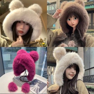 [Siêu Hot] Mũ Lông Thú Cực Kỳ Ấm Cho Mùa Đông Với Thiết Kế Siêu Dễ Thương Thích Hợp Cho Mùa Đông Hoặc Chụp Hình Mùa Đông