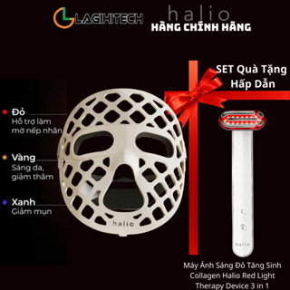 Mặt Nạ Ánh Sáng Halio PureGlow Ultralite Silicone LED Face Mask (Bảo Hành 12 Tháng) - Hàng Chính Hãng
