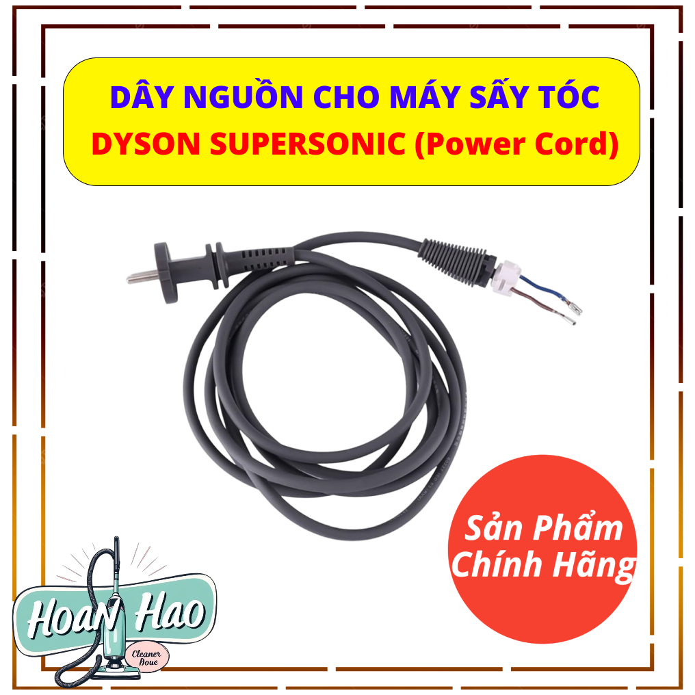Cáp nguồn 1,8m cho máy sấy tóc Dyson SuperSonic HD01 HD02 HD03