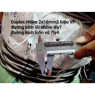 CÁP DUPLEX NHÔM 2x16 - 2x25 - 2x35 Hiệu VP