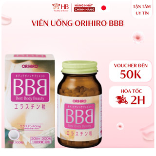 Viên uống nở ngực ORIHIRO BBB Best Beauty Body 300 viên giúp tăng kích thước vòng 1 tự nhiên