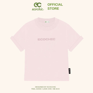 Áo Thun Mỹ Baby Tee ECOCHIC Chữ Cao Su Dập Nổi Chất Liệu Thun Mỹ Form Vừa Local Brand Chính Hãng B120
